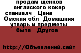 продам щенков англиского кокер спаниелч › Цена ­ 4 000 - Омская обл. Домашняя утварь и предметы быта » Другое   